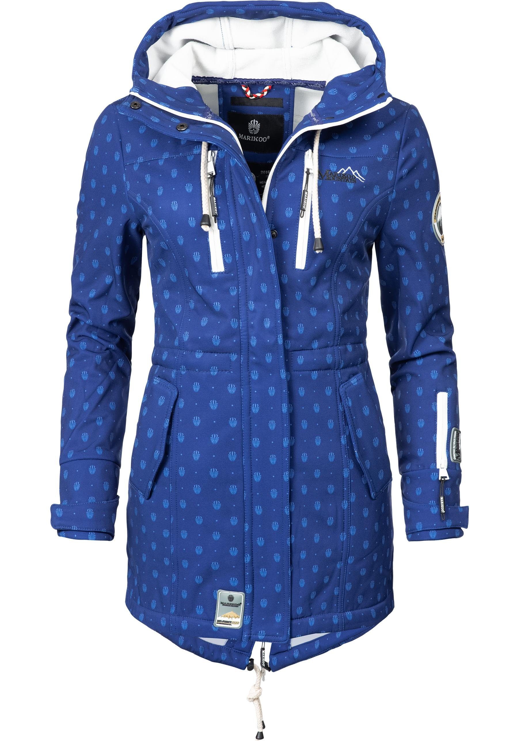 Marikoo Funktionsmantel Zimtzicke Softshell Parka mit Kapuze