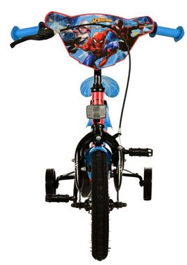 Volare Kinderfahrrad 12 Zoll Kinder Fahrrad Rad Disney Marvel Spiderman Volare 21283-SACB, 1 Gang, Rücktritt, Stützräder,Kettenschutz,Schutzbleche