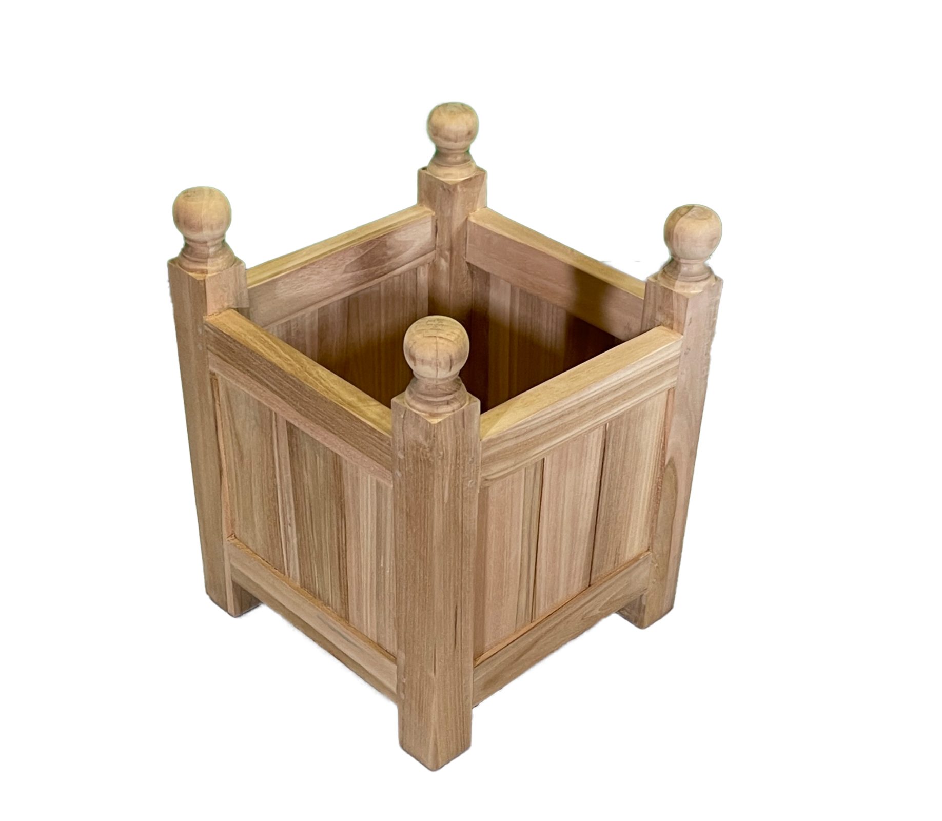 Strandkorb-King Blumenkasten Teakholz Pflanzentop 35cm