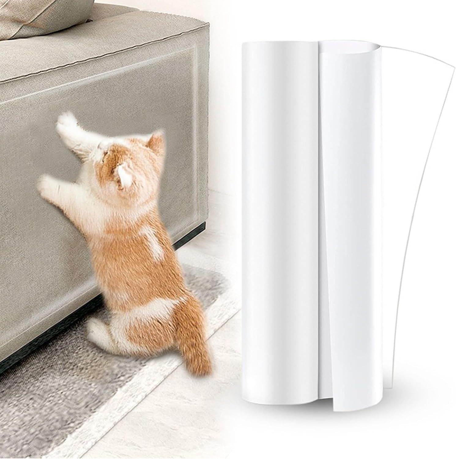 Srvillg Kratzmatte Kratzschutz Katze Selbstklebend -Transparent AntiKratz Tape