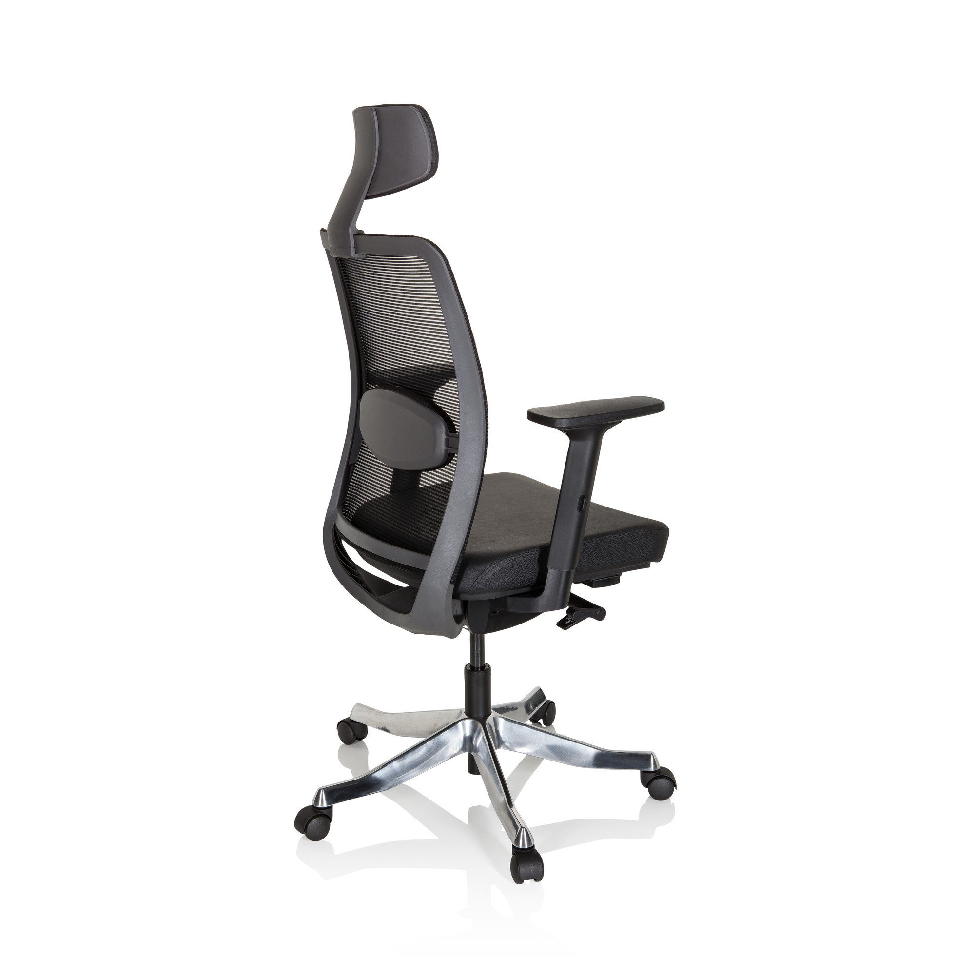 (1 OFFICE Leder/Netzstoff Bürostuhl St), hjh Drehstuhl SENATOR ergonomisch Chefsessel PRO Luxus
