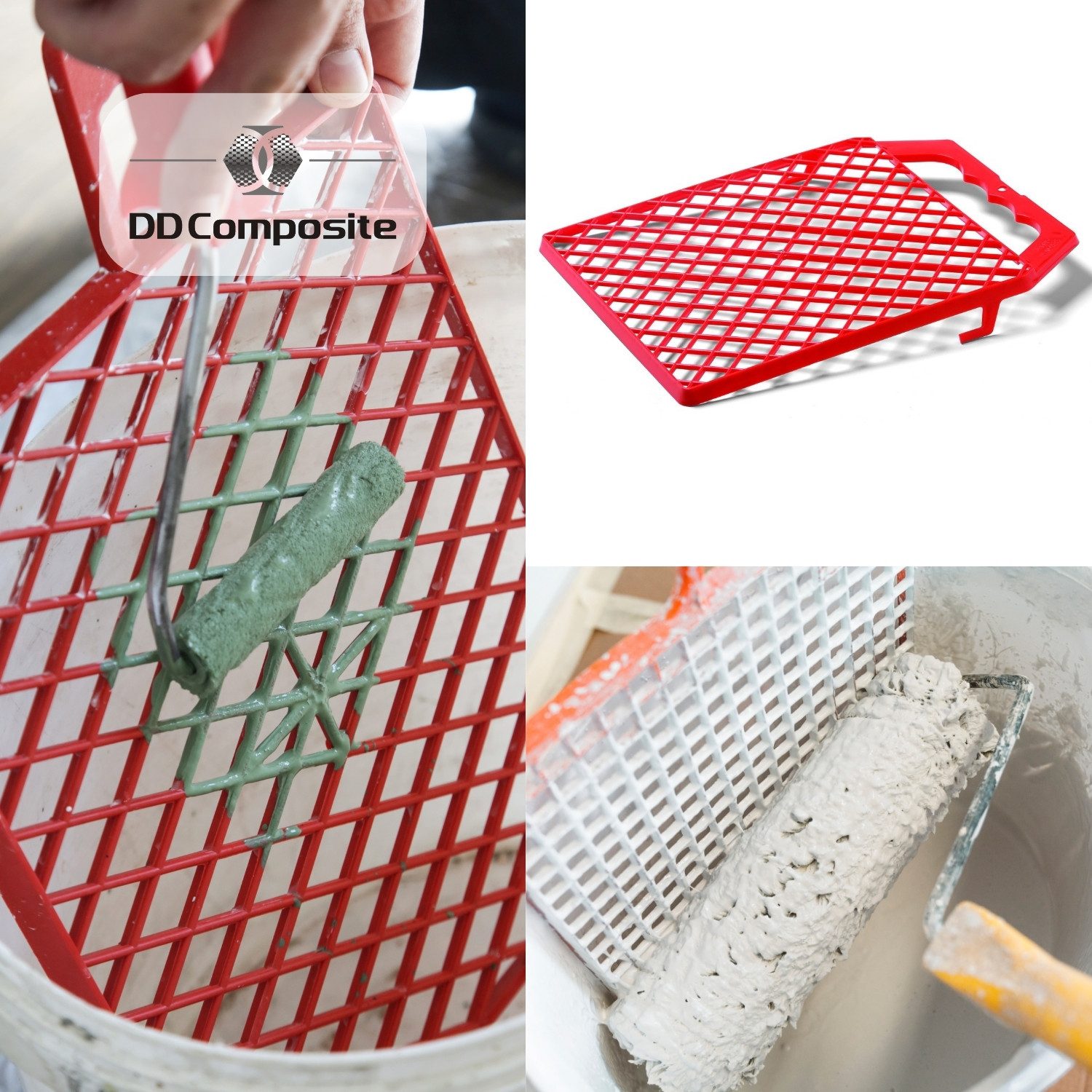 DD Composite Farbwalze Abstreifgitter 27x29cm (10 Stück)