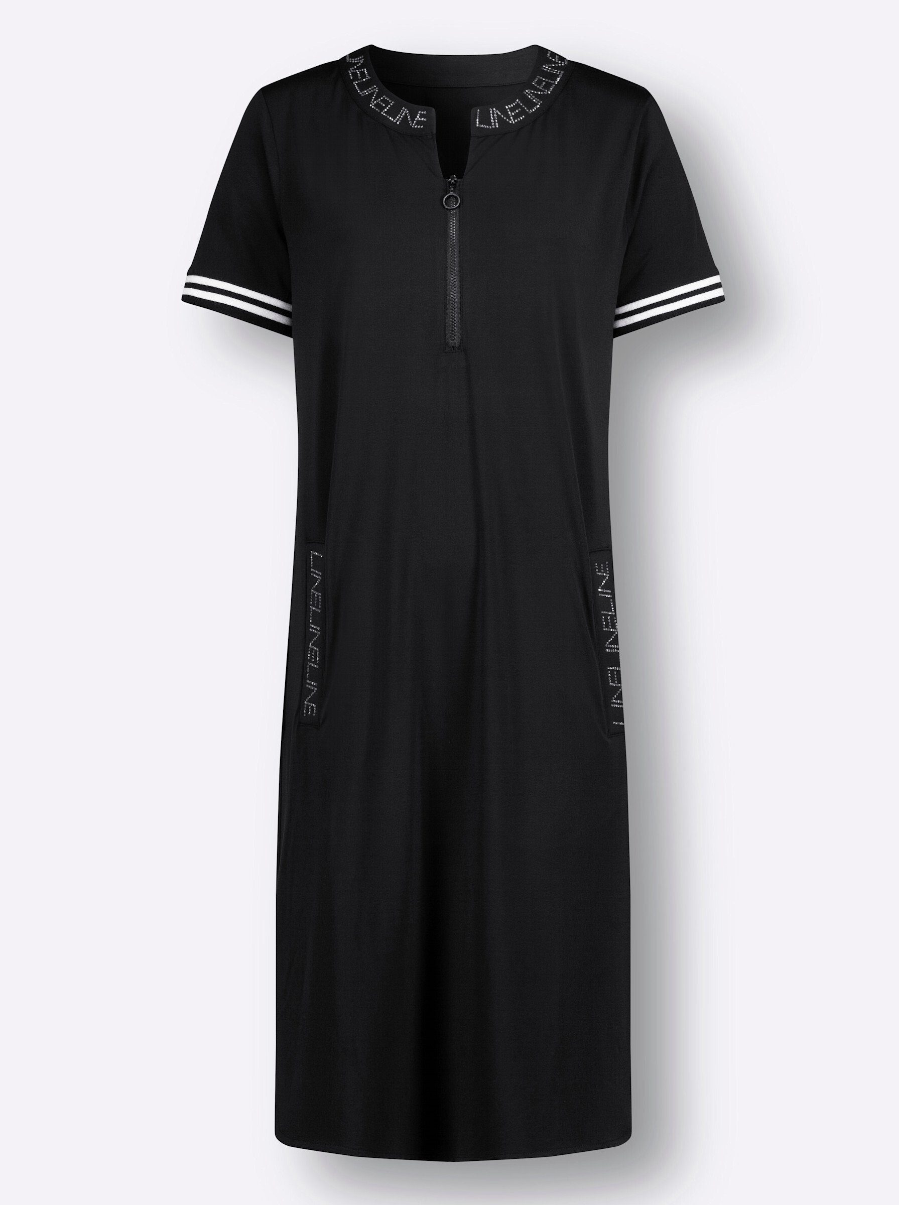Jerseykleid Jersey-Kleid Kurzarm