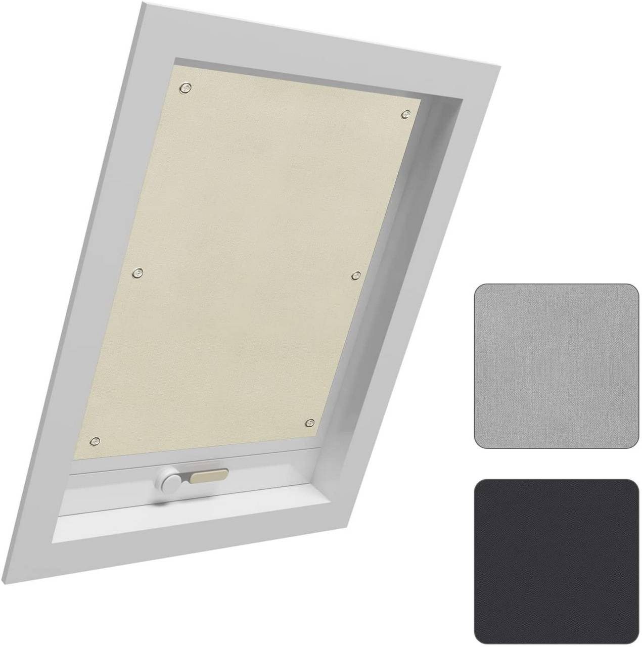 Dachfensterrollo, Woltu, 1x Thermorollo Dachfenster ohne günstig online kaufen