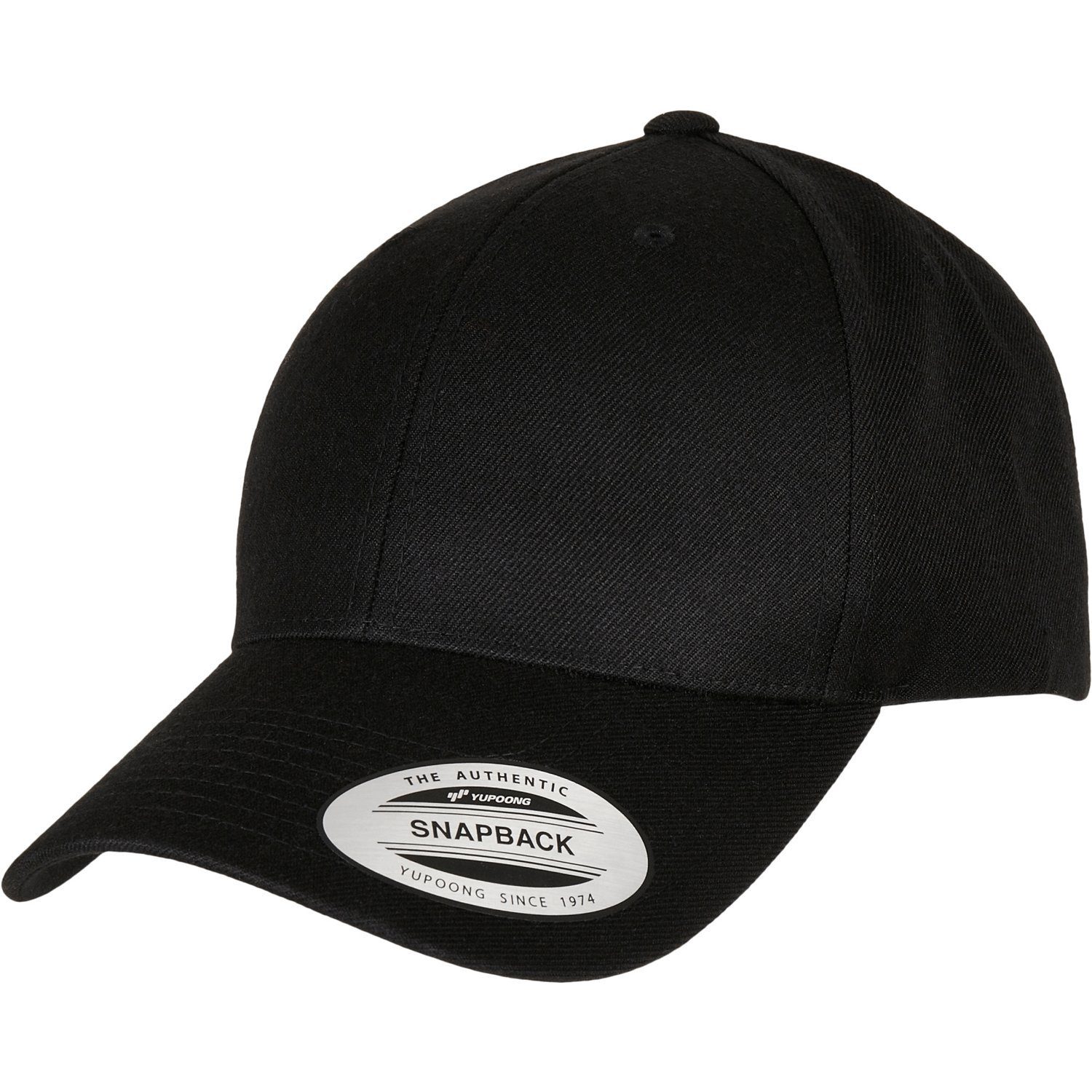Flexfit Snapback Cap Flexfit Premium Curved Visor Snapback Cap black