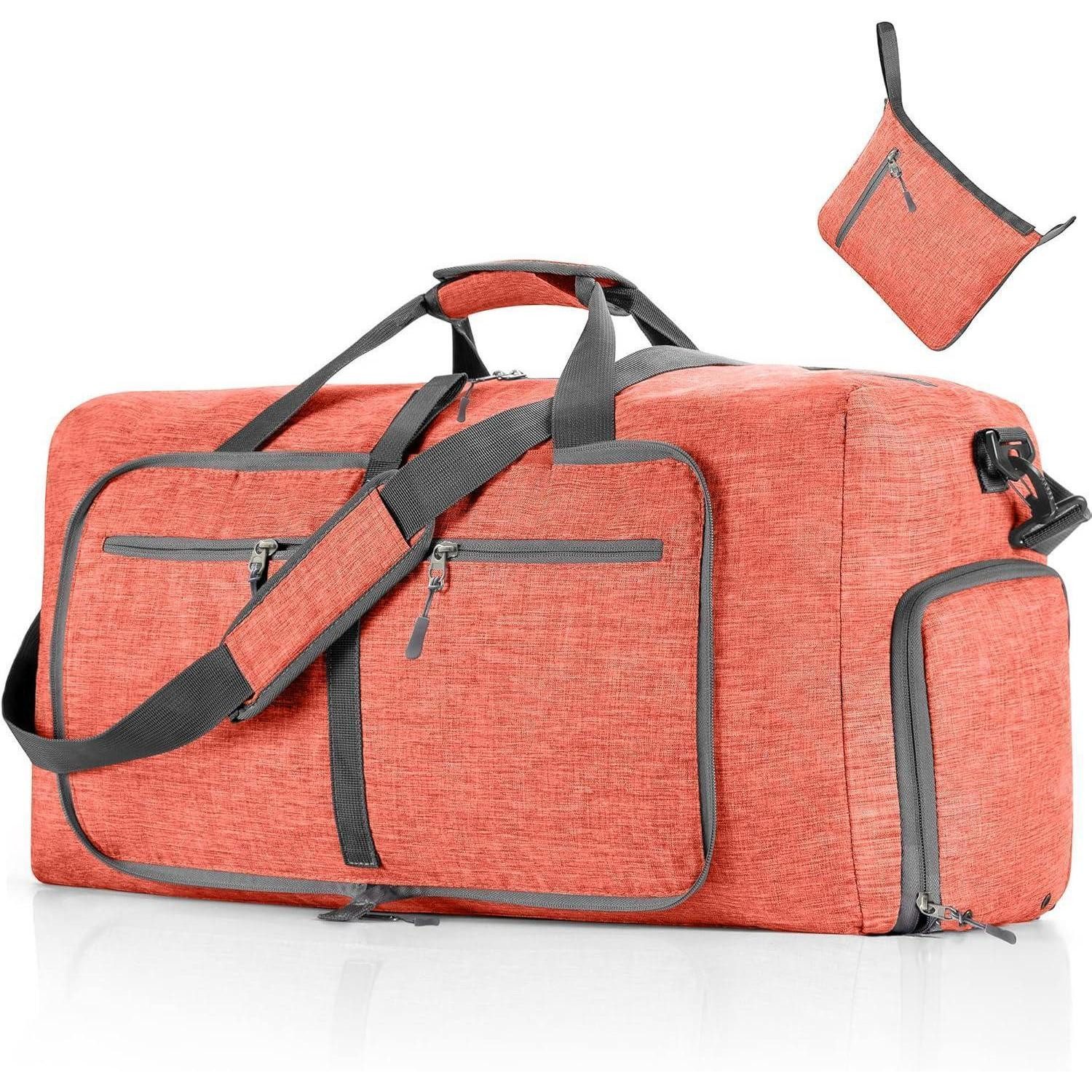 Reisetasche Reisetasche 65L Schuhfach Falttasche Camping Fitness Rosa K Rosa 65L
