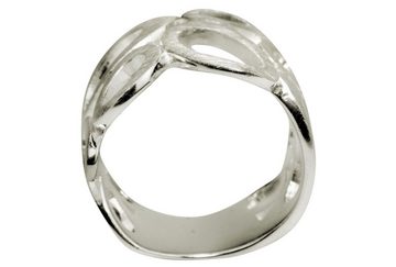 SILBERMOOS Silberring XL Motivring mit ovalen Elementen, 925 Sterling Silber
