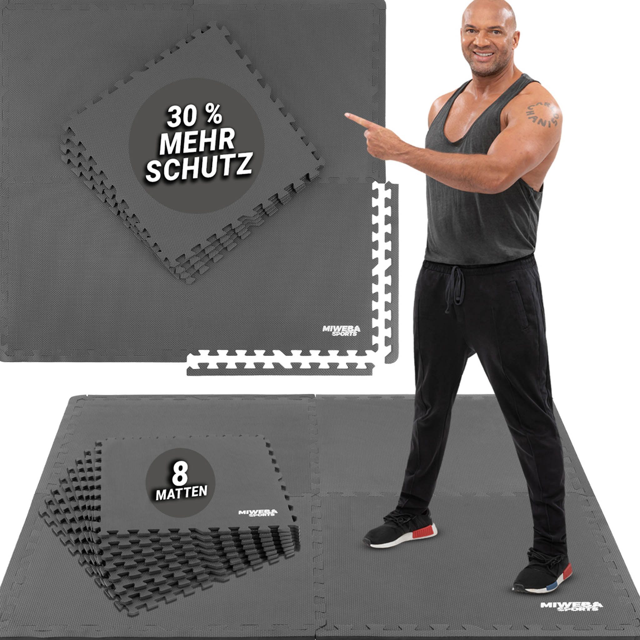 Bodenschutzmatte BS100 - BS50 Puzzlematte - Premium Trainingsmatte für Fitnessgeräte