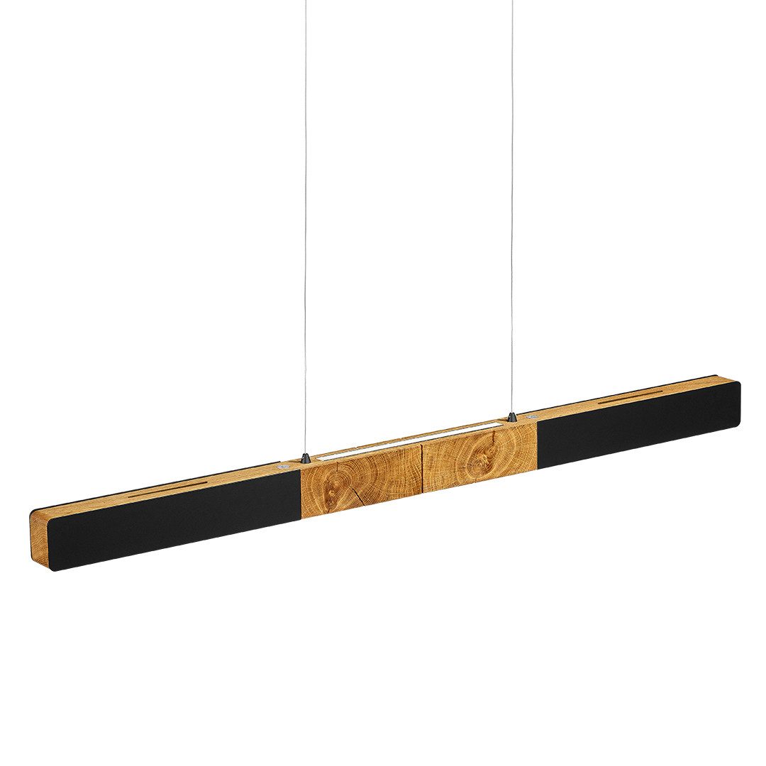 HerzBlut LED-Hängeleuchte Lana del nero, Alu LED-Leiste Acryl, satiniert