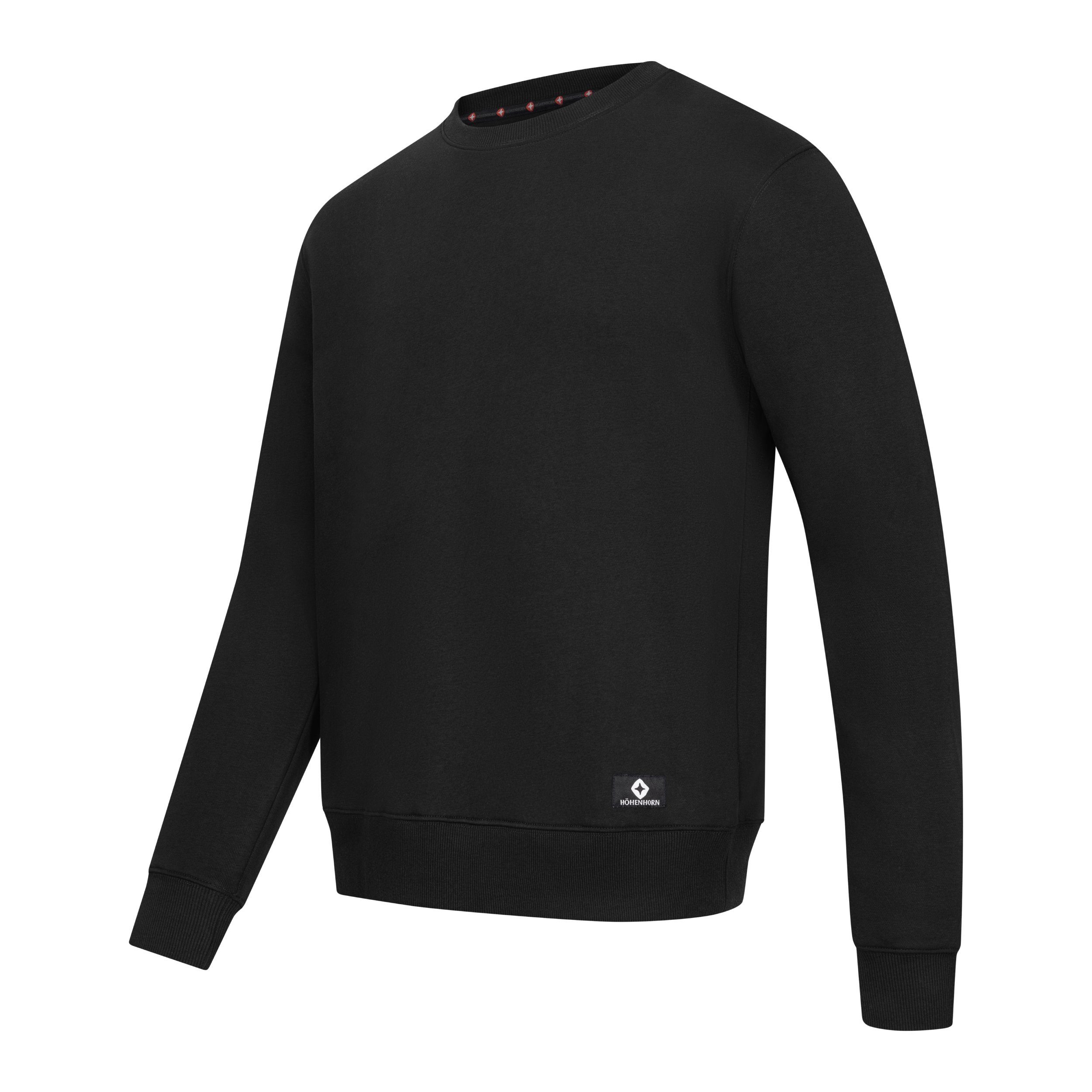 Höhenhorn Rundhalspullover Wallster Herren Sweatshirt für Männer Pullover Baumwolle Hochwertige Baumwolle, weiche Innenseite, angenehm warm