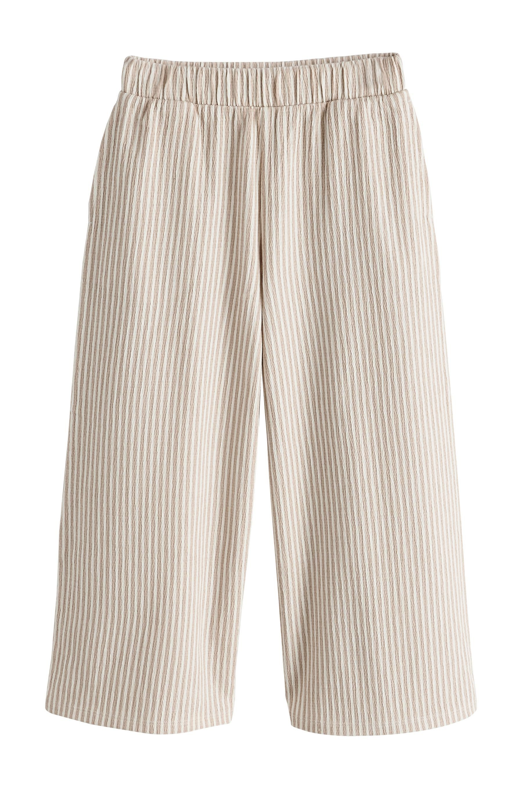 Next Palazzohose Strukturierte Hose mit weitem Bein (1-tlg)