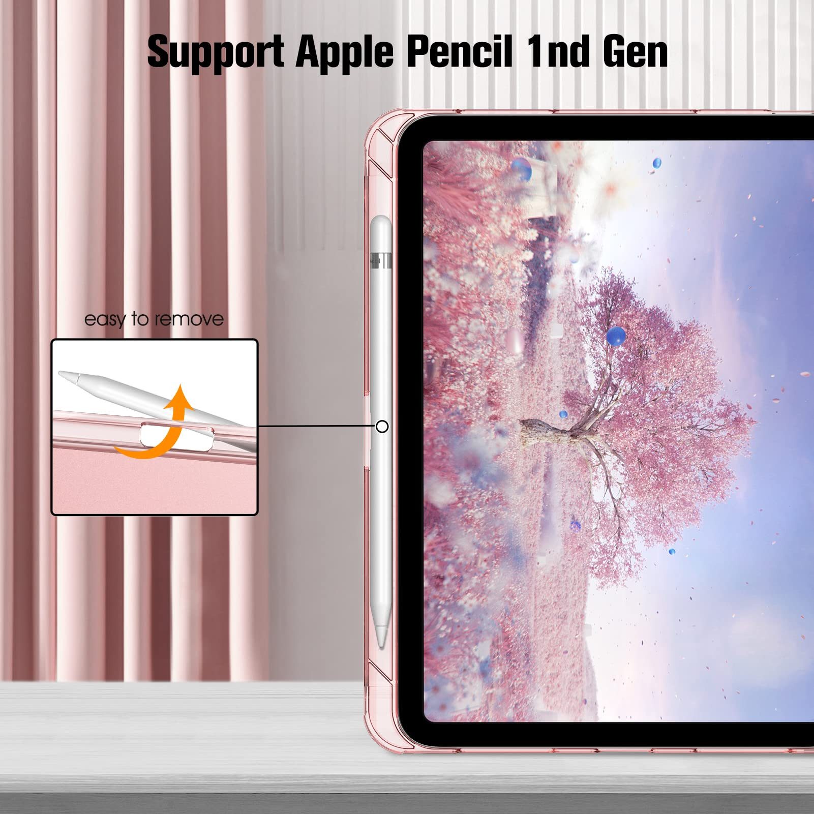 Fintie Tablet-Hülle für iPad 11 Generation 11'' 2025 (A16), iPad 10 Generation 10.9'' 2022, mit Schutzfolie, matt durchsichtige Rückseite Case mit Stifthalter – Bild 5 von 5