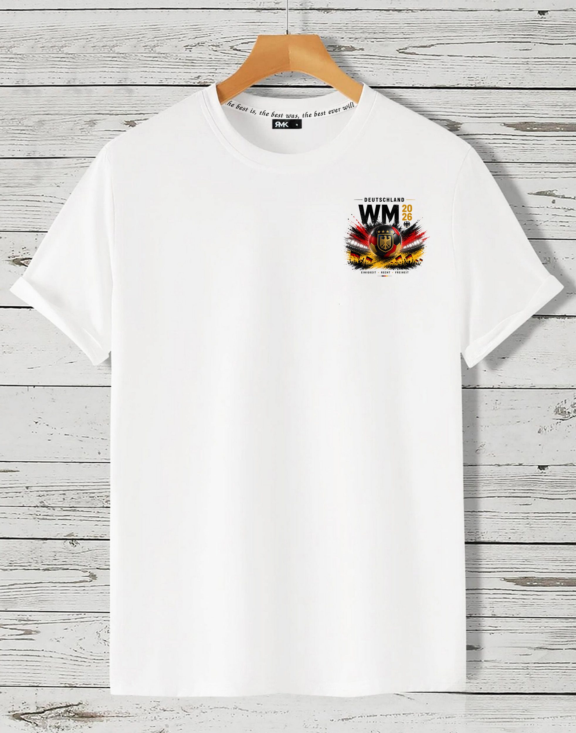 T-Shirt Damen Shirt Rundhals Basic Fußball Deutschland WM 2026
