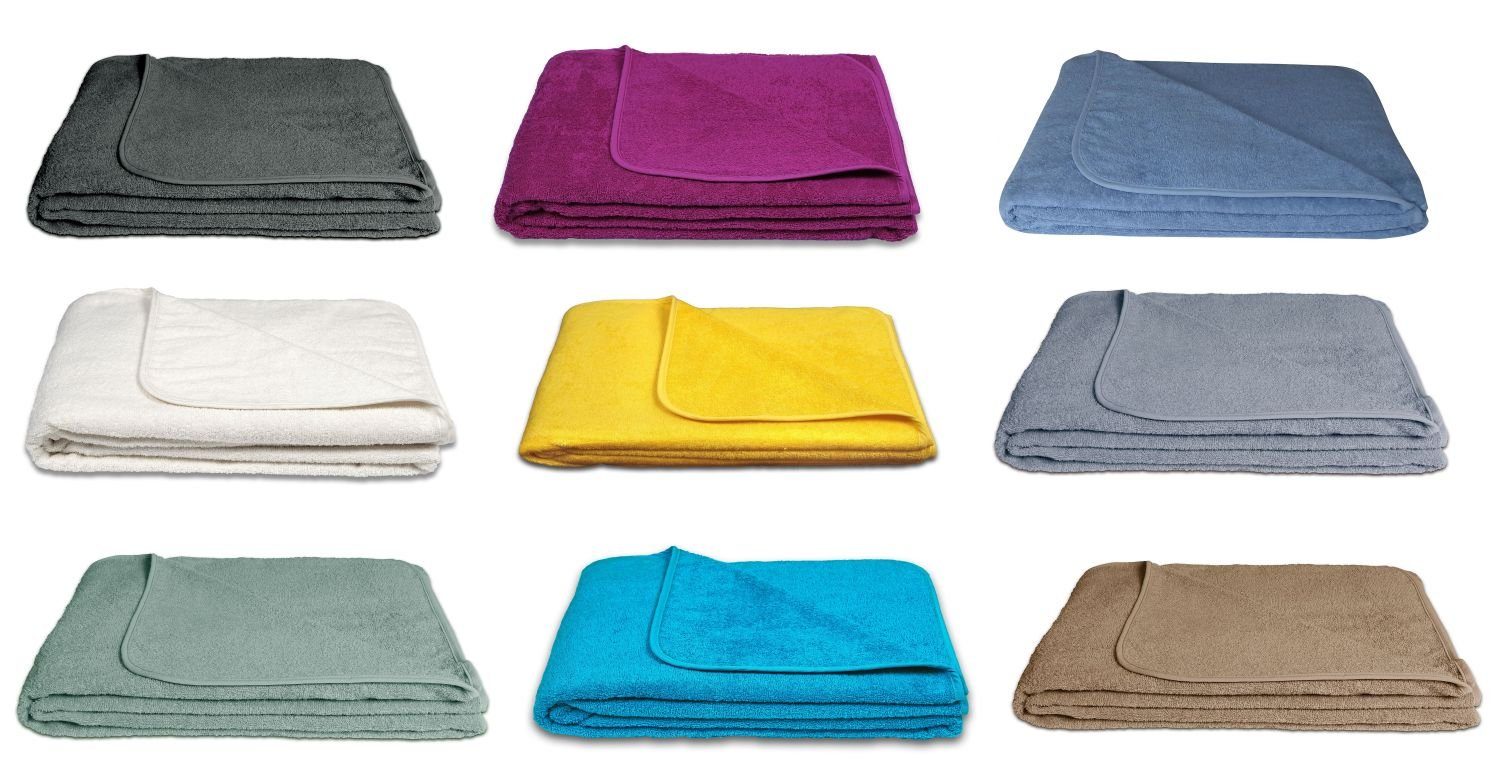 Wohndecke Frotteedecke, KiGATEX, 100% Baumwolle, 150 x 200 cm günstig online kaufen