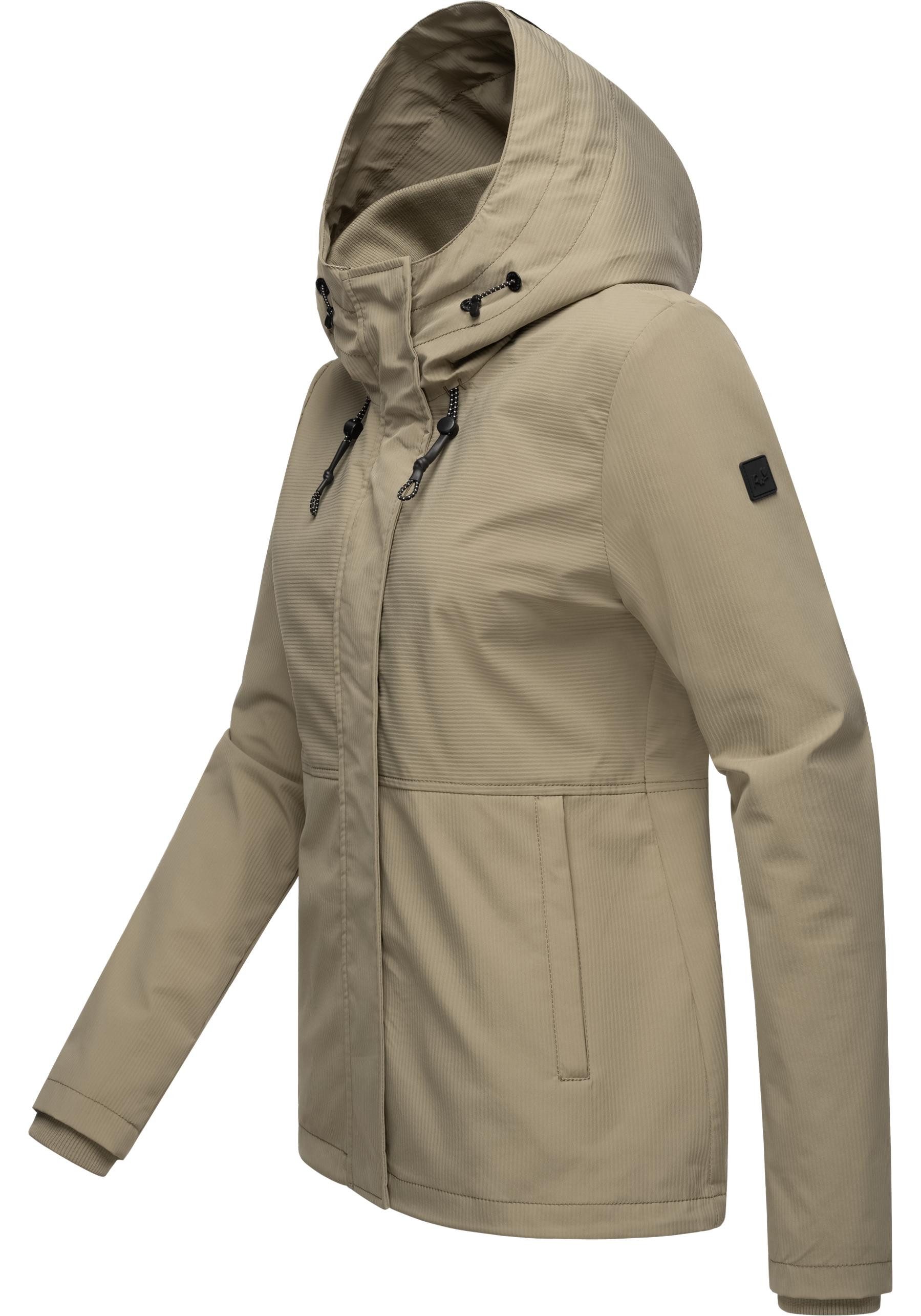 Ragwear Outdoorjacke Sunniva B Übergangsjacke wasserdicht mit feiner Rillen günstig online kaufen