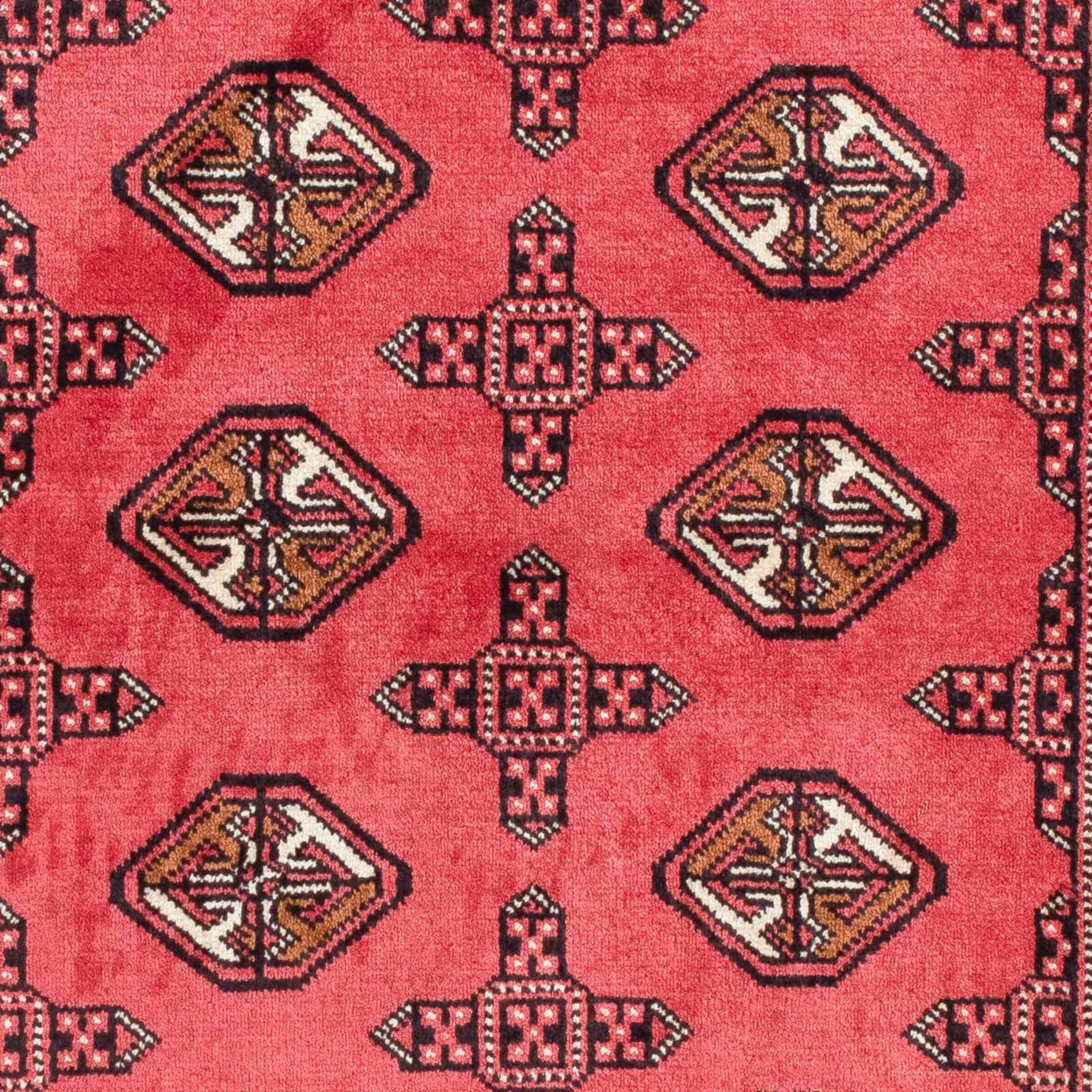Orientteppich Belutsch - 125 x Wohnzimmer, - morgenland, Zertifikat rechteckig, 93 Einzelstück hellrot, cm Höhe: Handgeknüpft, mm, 8 mit