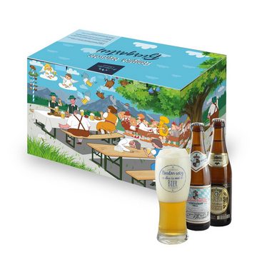 Bavariashop Geschenkbox Bier-Box "Bayerischer Biergarten" • Männer Bier-Geschenk-Set