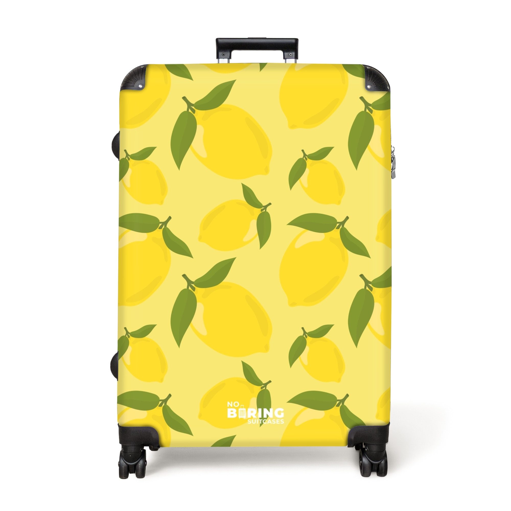 NoBoringSuitcases.com© Hartschalen-Trolley Pastellgelb mit Zitronen 77 günstig online kaufen