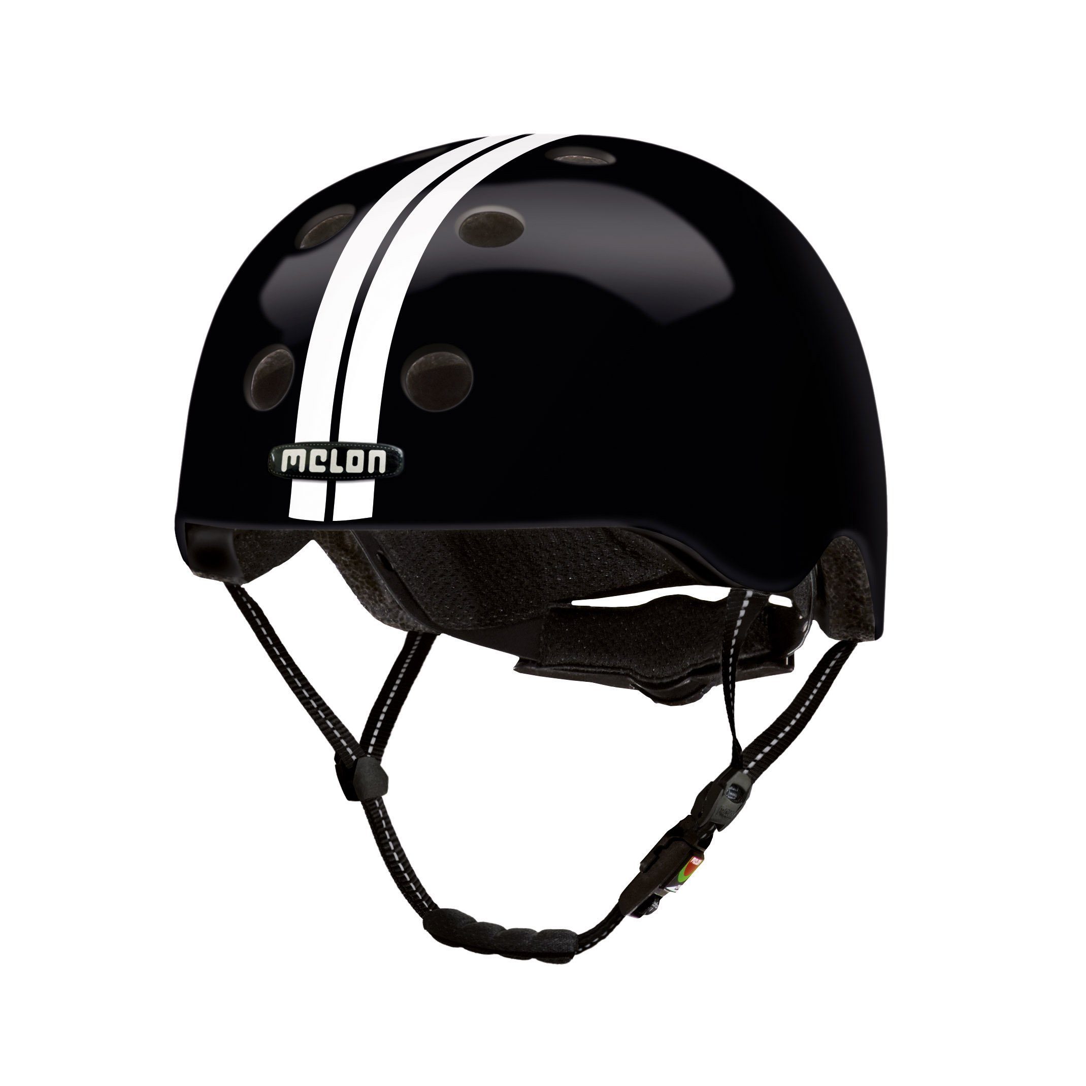 Fahrradhelm Straight White Black