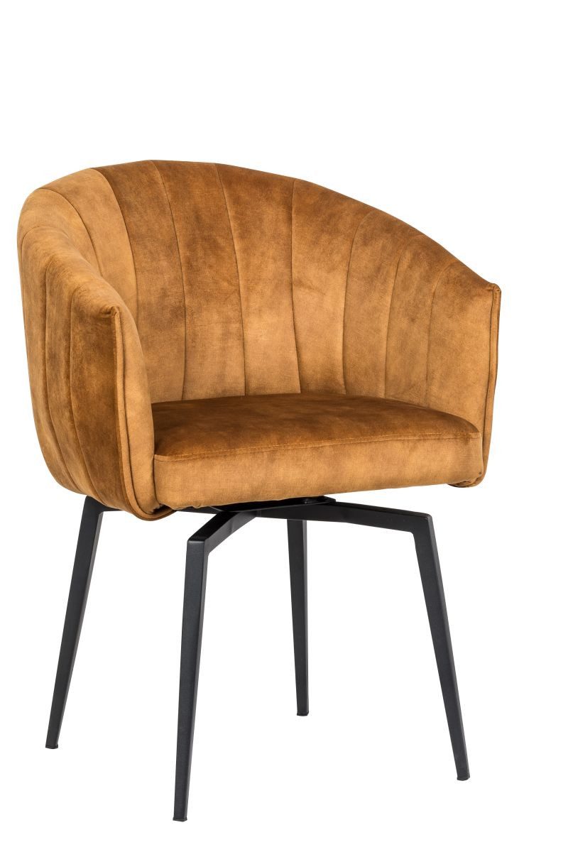 WOLF MÖBEL Esszimmerstuhl SEBA Drehstuhl Washington 180° ocker (60x82x60), SEBA Drehstuhl Washington 180° ocker