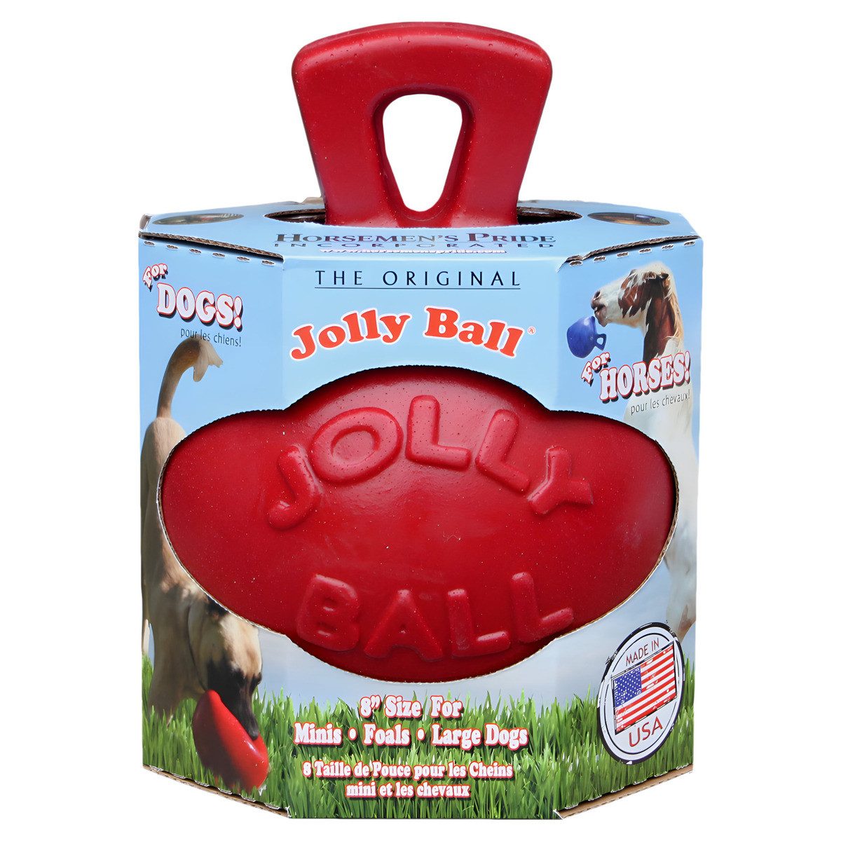 Holland Animal Care Tierball Pferd Spielball Dual rot