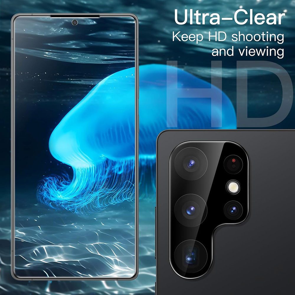 FITSU Handyhülle Hülle für Galaxy S26 Ultra Case mit Schutzglas und Kameraschutz 6,9 Zoll, Case für Galaxy S26 Ultra Hülle mit Schutzglas und Kameraprotektor – Bild 4 von 4