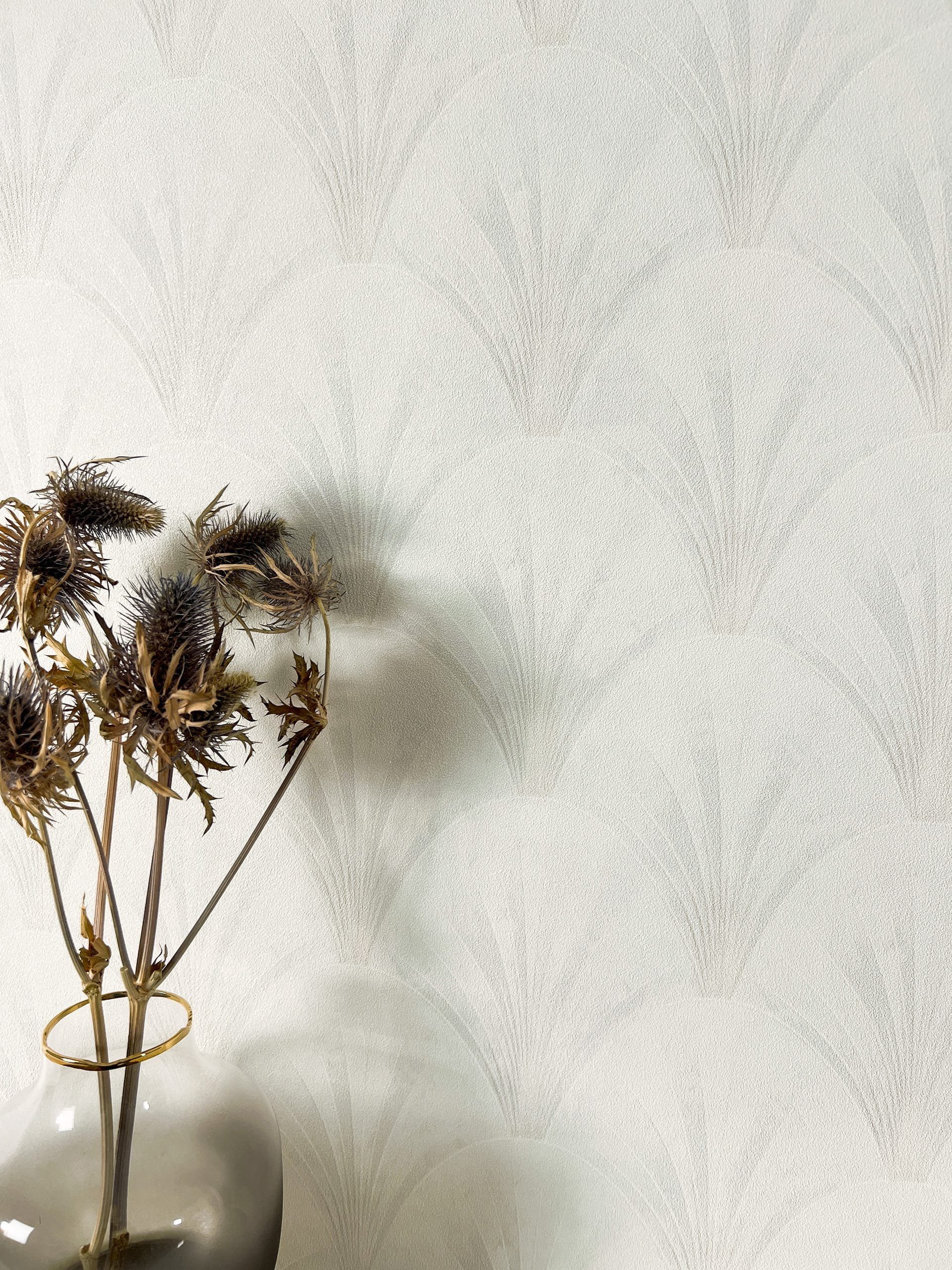Newroom Vliestapete, Weiß Tapete Modern Geometrische günstig online kaufen