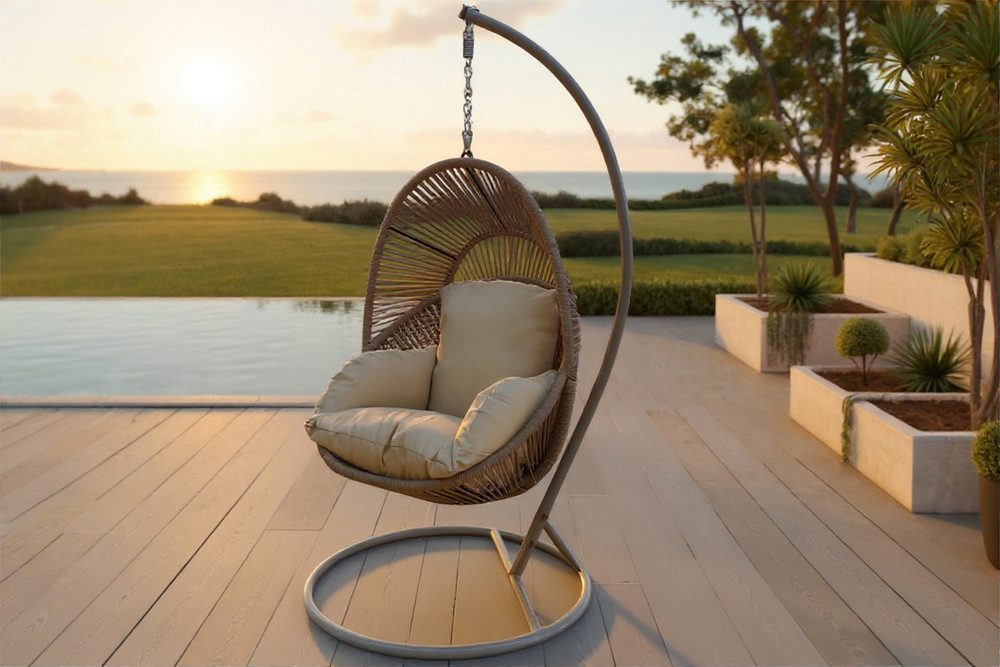 riess-ambiente Hängesessel AIR ROPE beige / günstig online kaufen