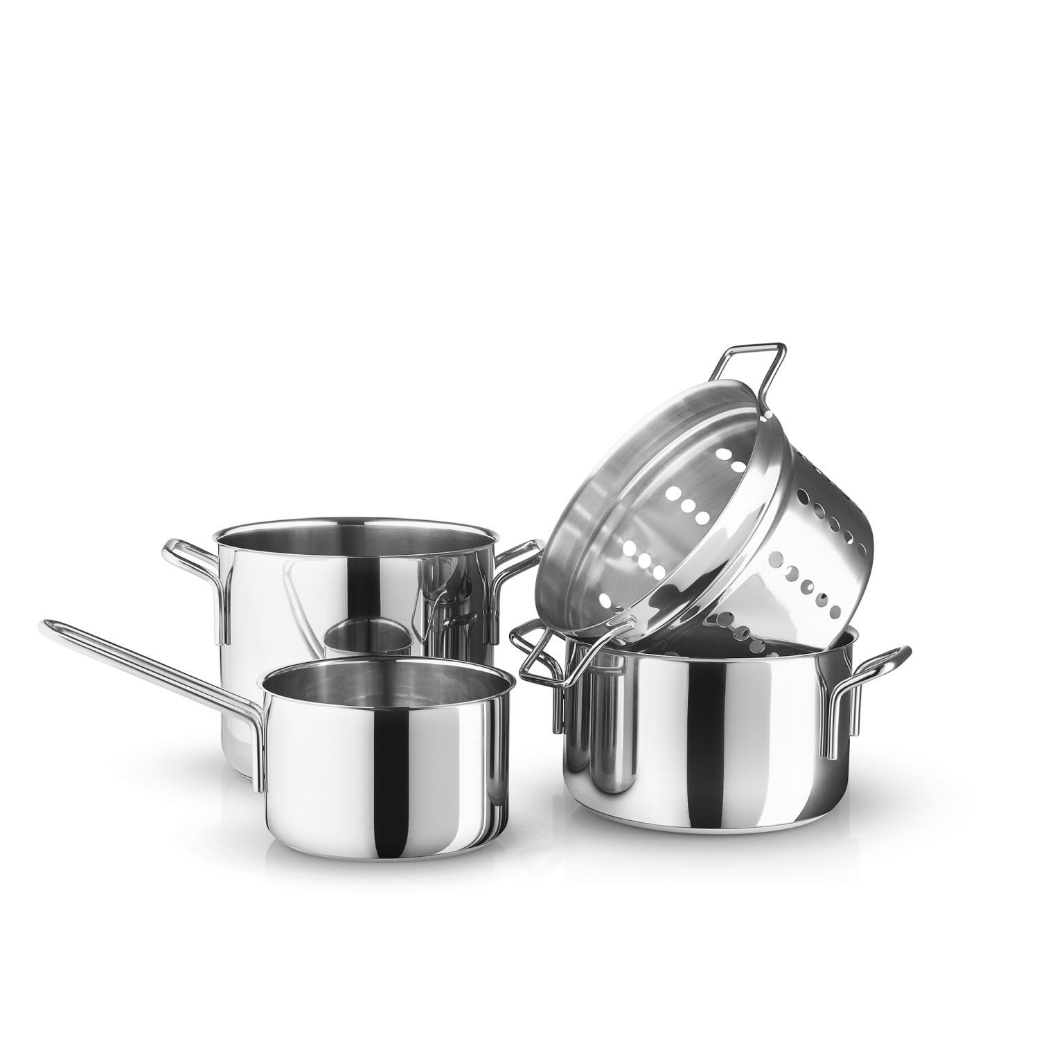 Eva Solo Topf-Set 4-teilig, Edelstahl (4-tlg), induktionsgeeignet