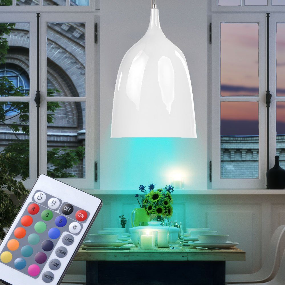 Pendelleuchte, Fernbedienung Beleuchtung Leuchtmittel Hänge inklusive, Wohn Zimmer SPOT Pendel Warmweiß, Lampe Light LED Farbwechsel,