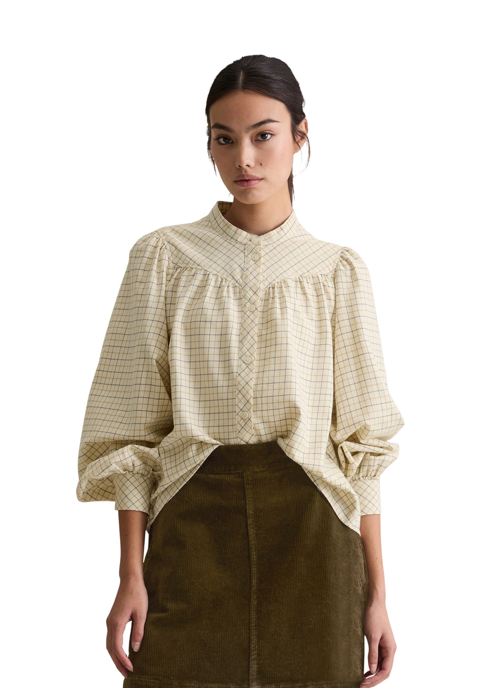 Marc O'Polo DENIM Langarmbluse in softer Flanell-Qualität