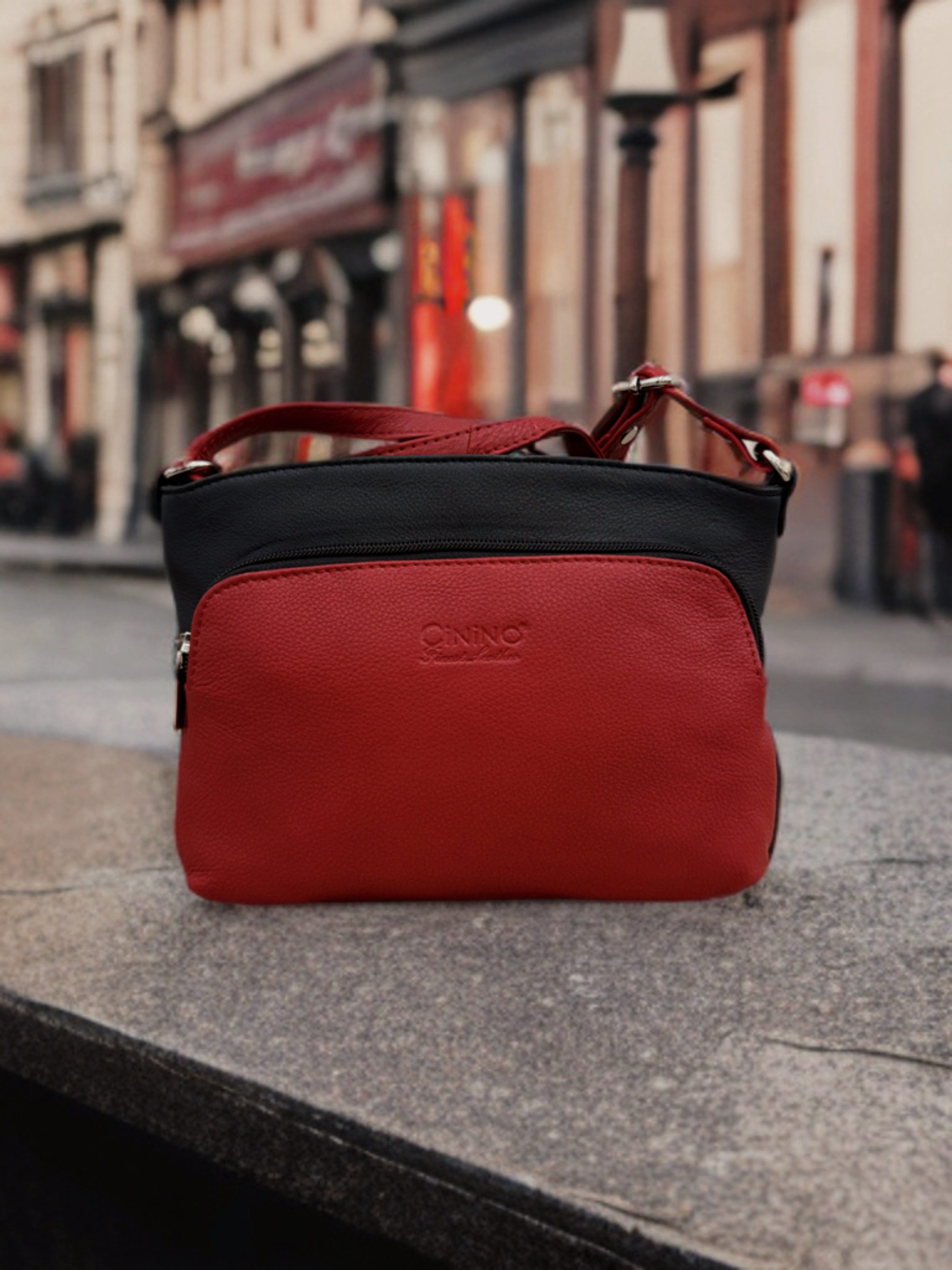 Cinino Handtasche C6071, Ledertasche Umhängetasche günstig online kaufen