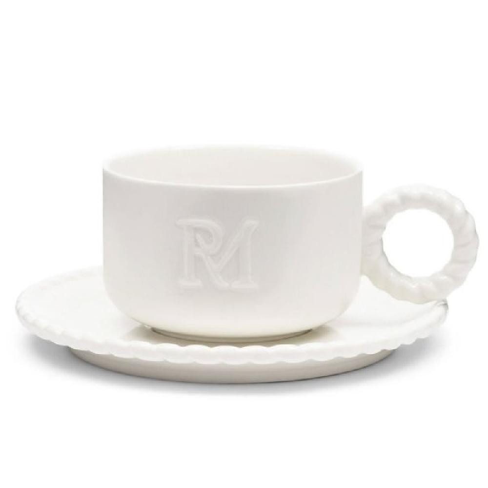 Rivièra Maison Tasse Tasse mit Untertasse Elegant (2-teilig)