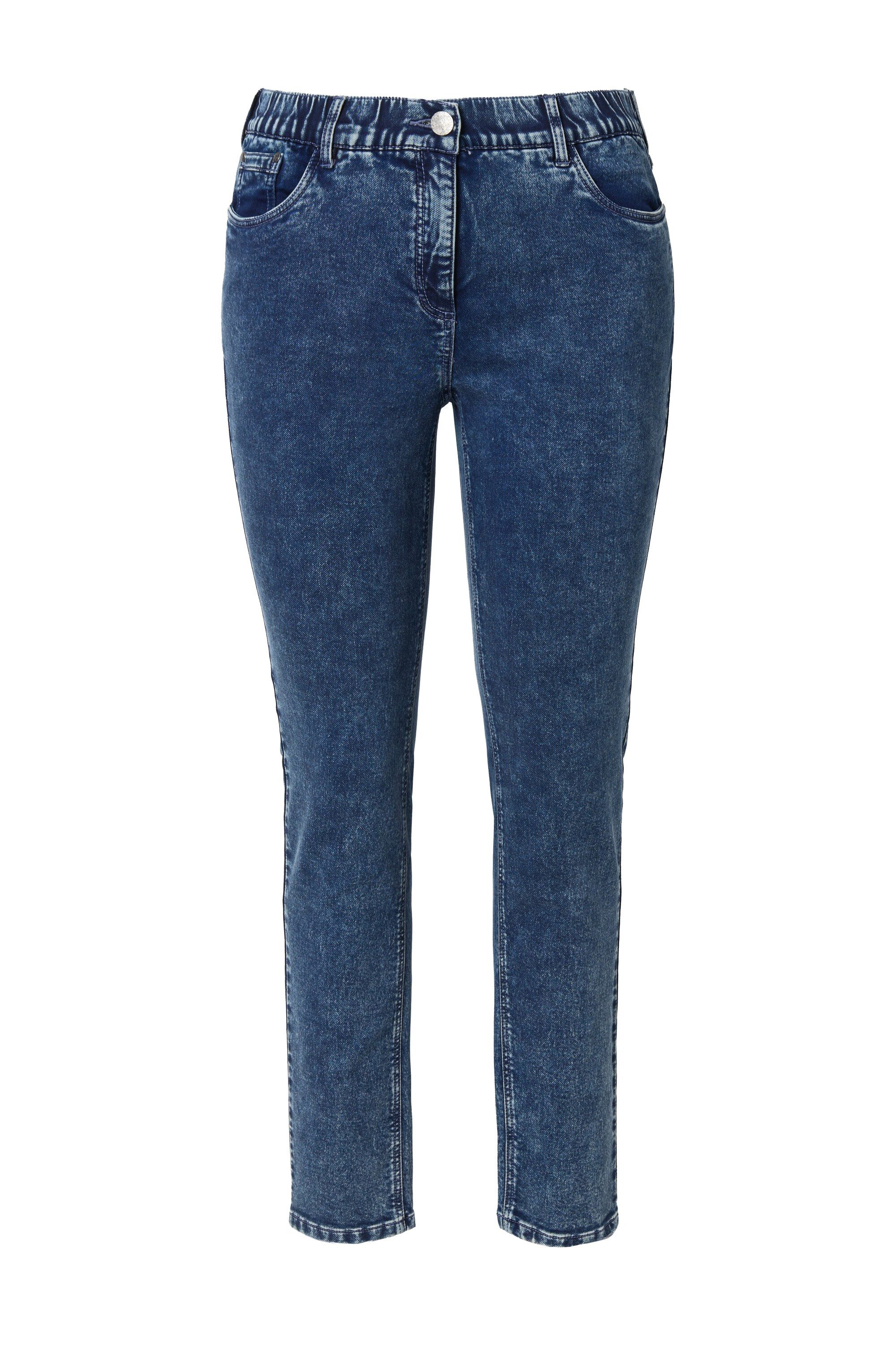 Ulla Popken Regular-fit-Jeans Jerseyjeans Sarah schmales Bein Komfortbund