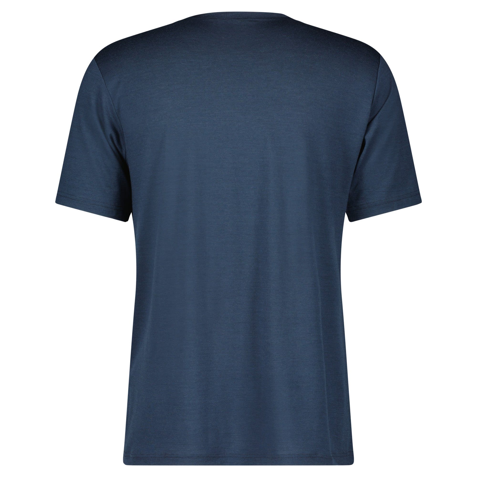 S/sl T-Shirt Herren Scott M Metal Merino Scott Shirt Defined Blue
