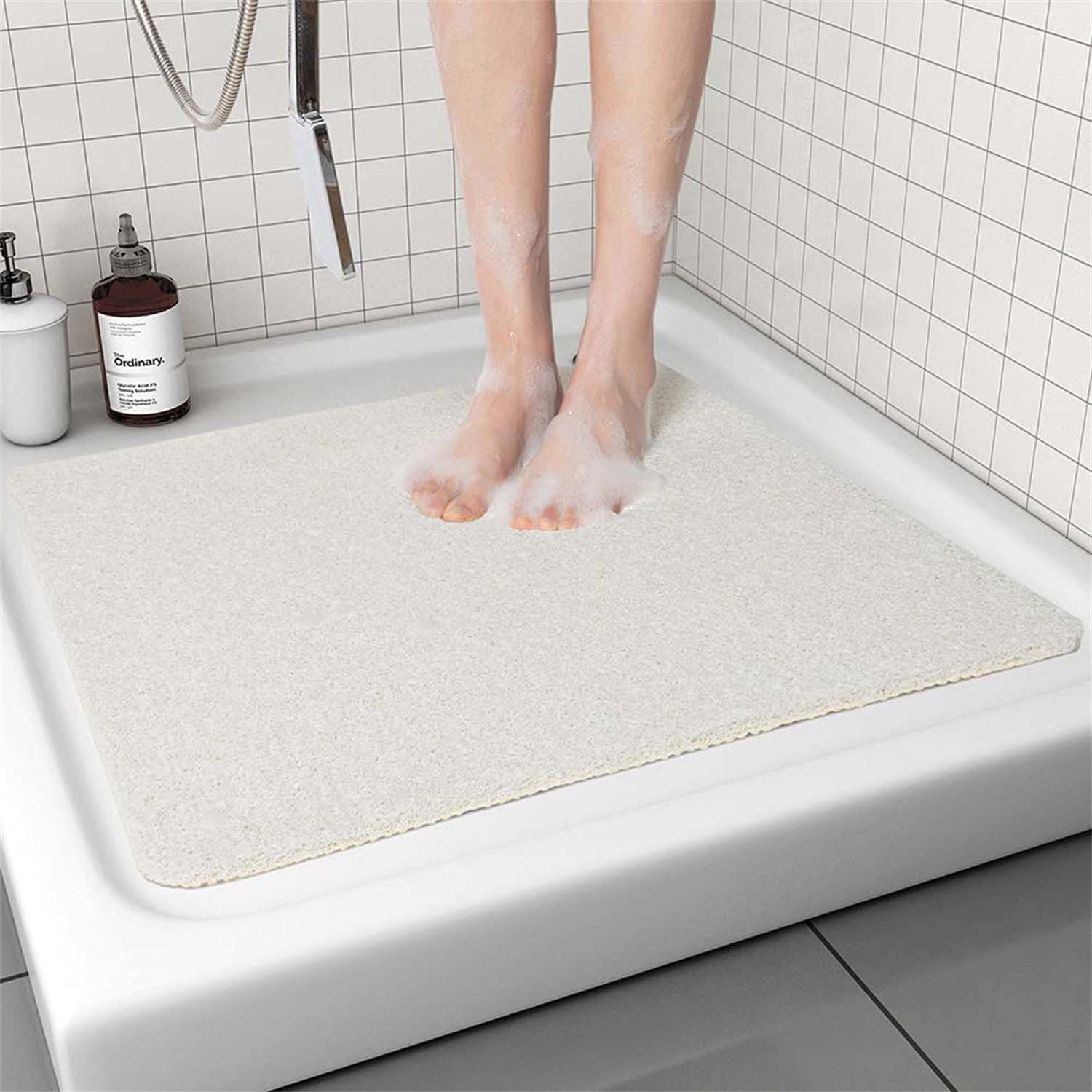 Diwzbyn Duschmatte rutschfest 53x53 cm Badewannenmatte Badematte Höhe 10 mm