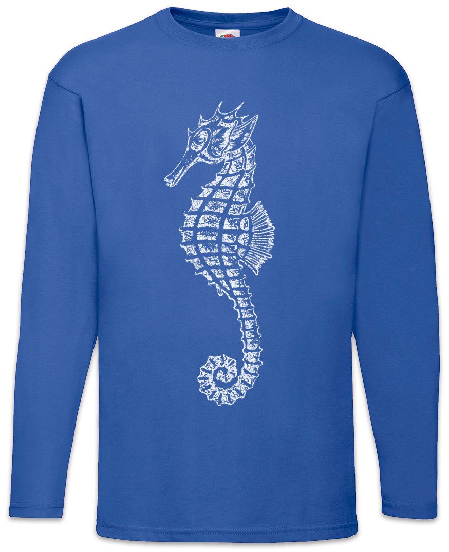 Langarmshirt Sea Horse II Langarm T-Shirt Seepferdchen Tattoo Oldschool Sailor