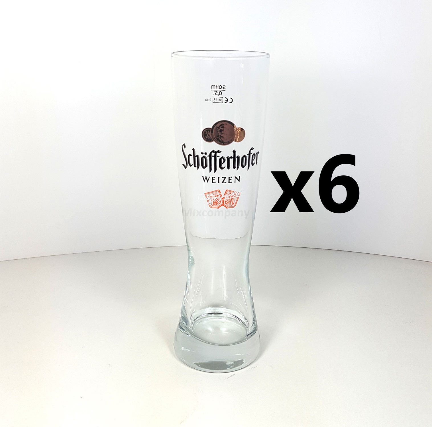 Gläser-Set Schöfferhofer Weizen Bierglas 0,5l - 6er Set