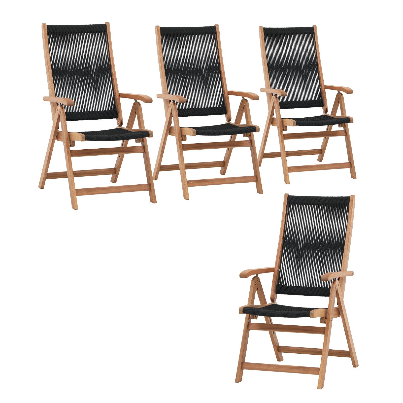 JOIVI Balkonset Terrassestühle, Esszimmerstühle aus Holz, günstig online kaufen