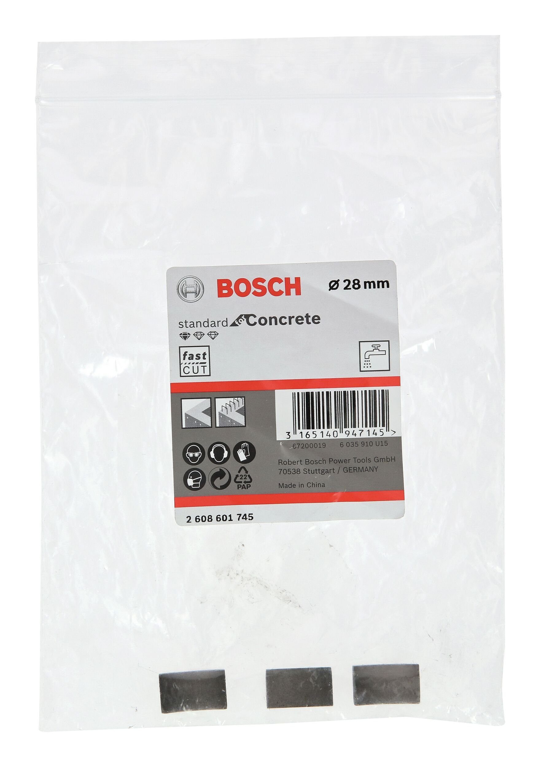 BOSCH Bohrkrone, Standard for Concrete 10 Segmente Diamantbohrkrone - Segmente 3 für mm