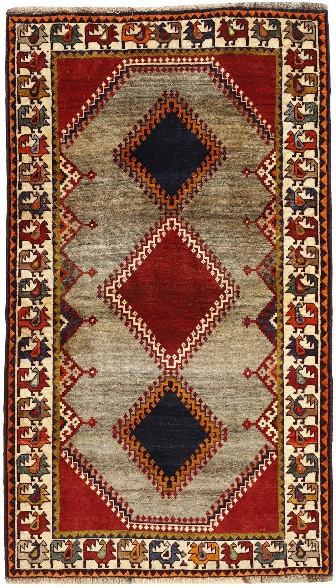 Orientteppich Ghashghai 108x193 Handgeknüpfter Orientteppich / Perserteppich, Nain Trading, rechteckig, Höhe: 12 mm | Kurzflor-Teppiche