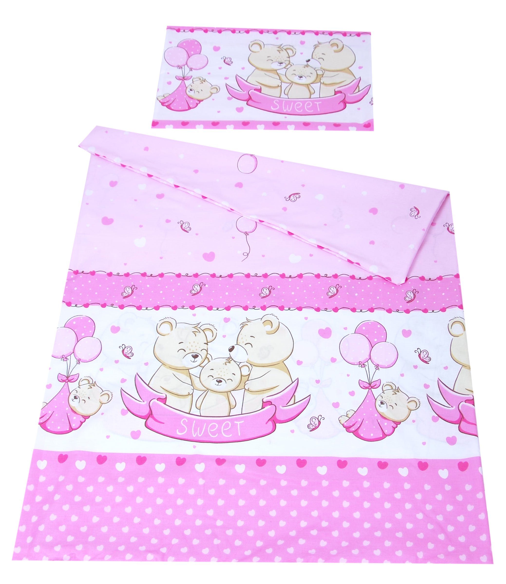Babybettwäsche BABYLUX Kinderbettwäsche 2 Tlg. 90 x 120 cm Bettwäsche Bettbezug Kind