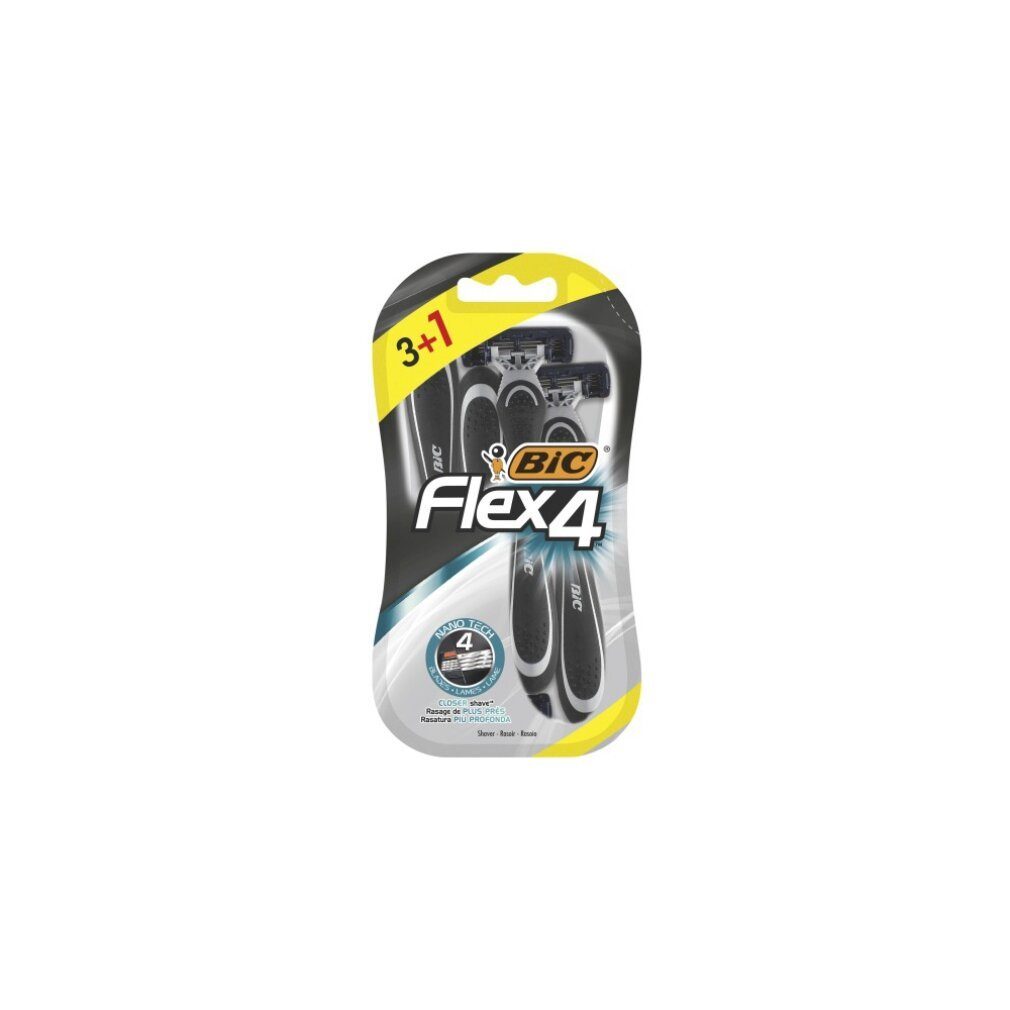 BIC Леза для бритви Flex 4 Hojas Comfort Maq Afeit 3ud 1