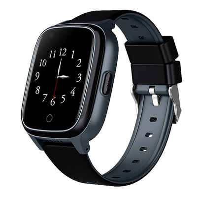 SaveFamily Senior Smartwatch (3,56 cm/1,4 Zoll, Android), inkl. magnetisches Ladekabel, Seniorenuhr, Senior Watch, LTE Watch, hypoallergenes Armband