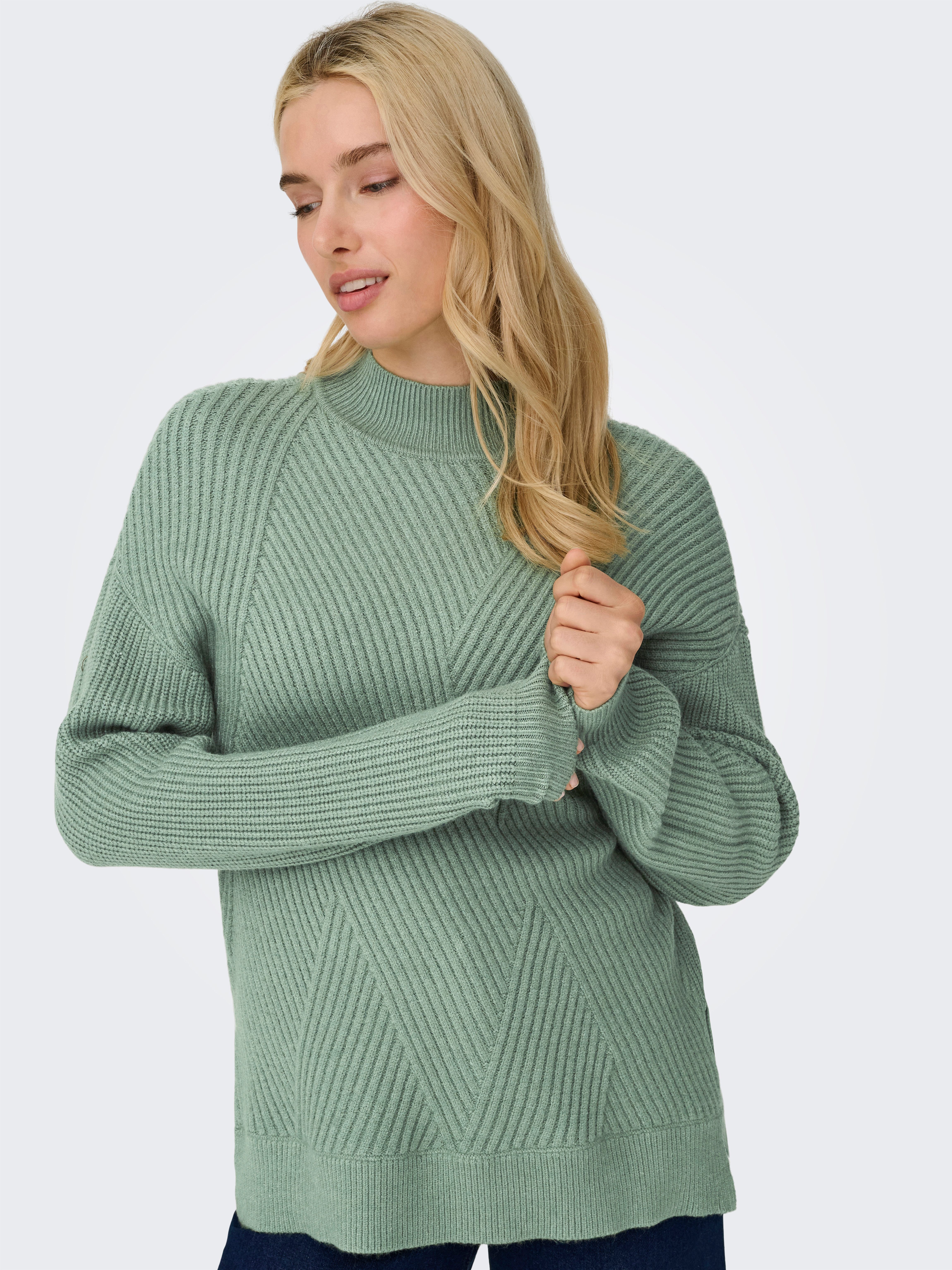 ONLY Strickpullover ONLNELI LS HIGHNECK RIB PULLOVER EX KNT günstig online kaufen