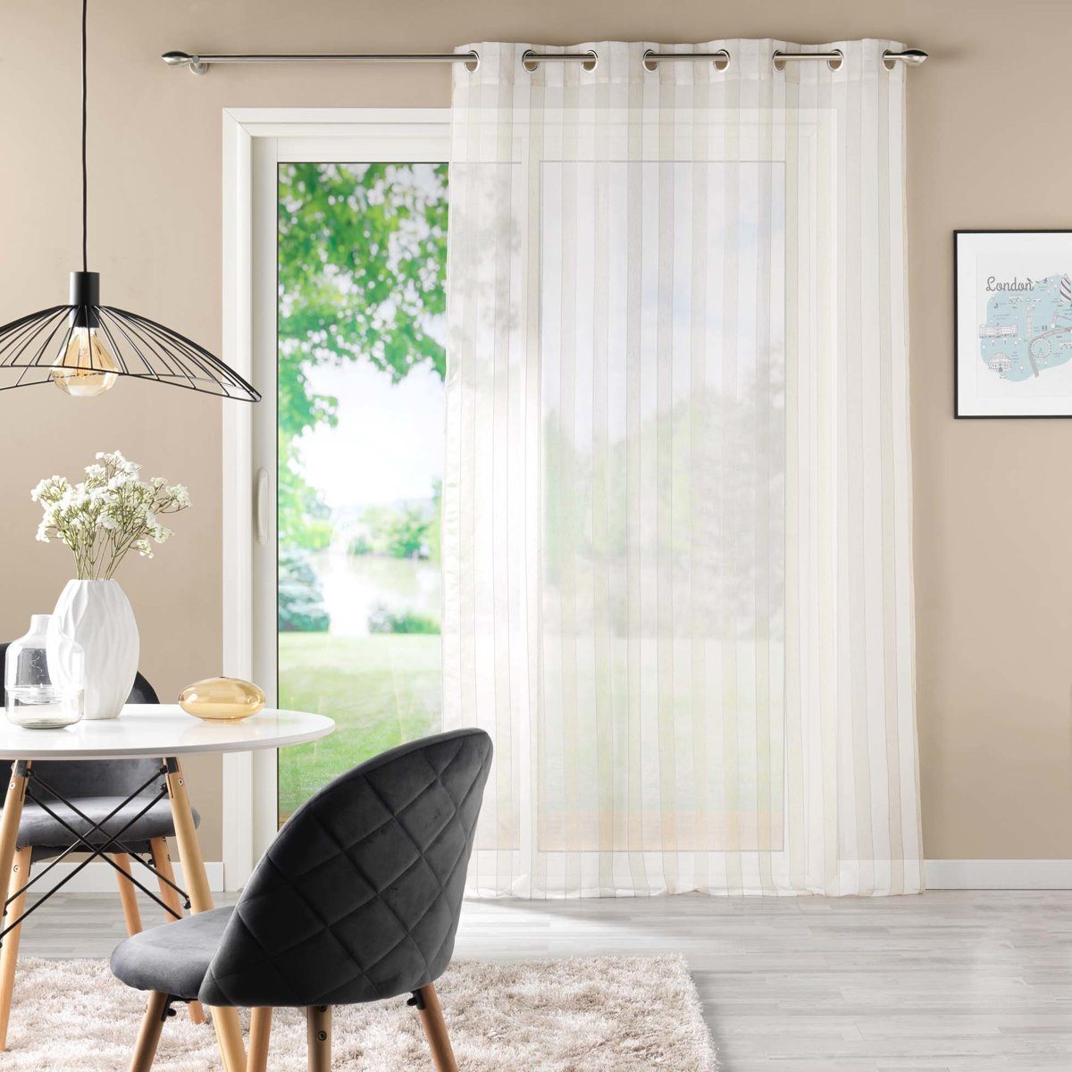 Douceur d'intérieur Gardine, (1 St), modern günstig online kaufen