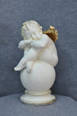 JVmoebel Skulptur Figur Skulptur Ein großer, schläfriger Engel 61cm Weiß Design PG0631