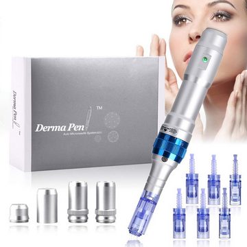 P-Beauty Cosmetic Accessories Dermaroller Derma Pen Anti Falten Microneedling A6 Gerät oder Nadeln, 10x 42-er Nadeln