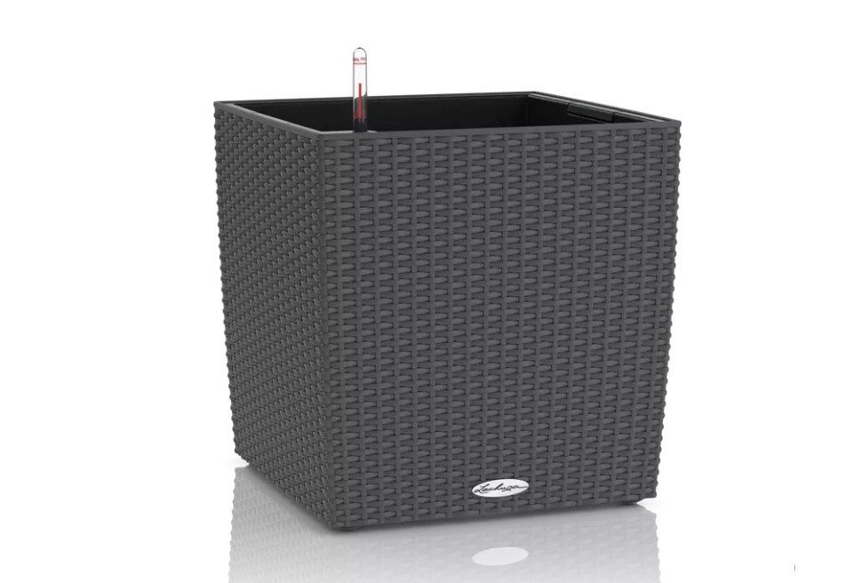 Lechuza® Pflanzkübel Lechuza Pflanzgefäß Cube Cottage 30 granit