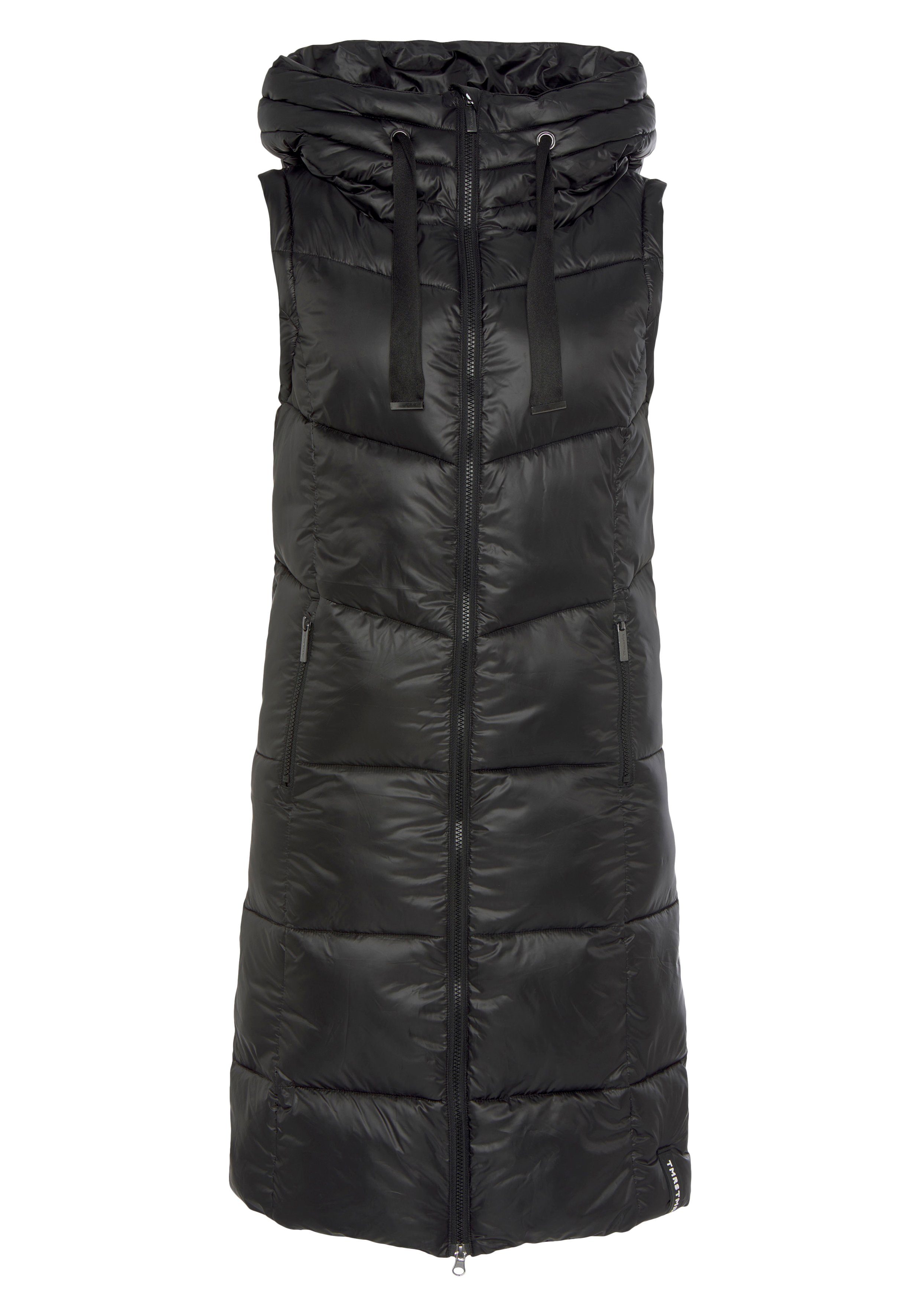 Tamaris Steppmantel mit Kapuze und abnehmbaren Ärmeln - tragbar als Weste günstig online kaufen